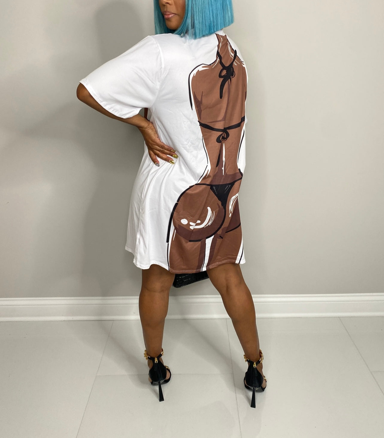 Body Bae Baddie Shirt Dress - Baddie Kouture Boutique 