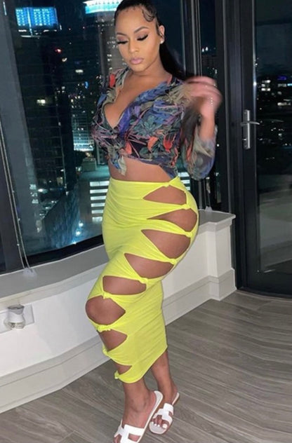 Ariel Knotted Baddie Skirt - Baddie Kouture Boutique 