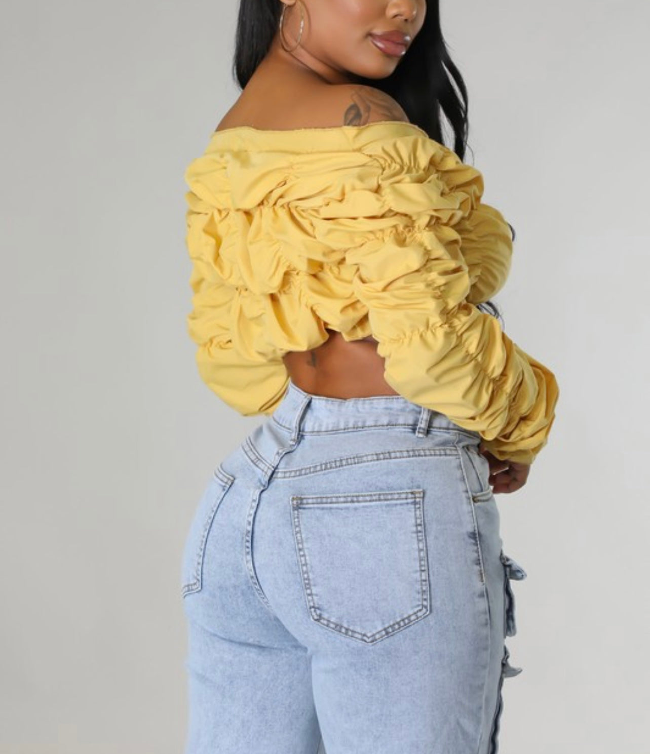 Savanna Ruched Baddie Top - Baddie Kouture Boutique 