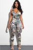 Tactical Baddie Camouflage Two-Piece Set