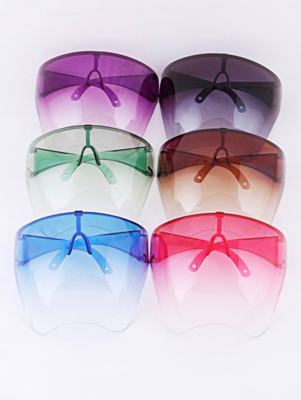 Oversize Bad B Face Shield Sunglasses