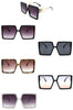 Baddie Golden Side Square Oversize Glasses