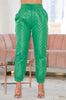 Green Baddie Puff Pants