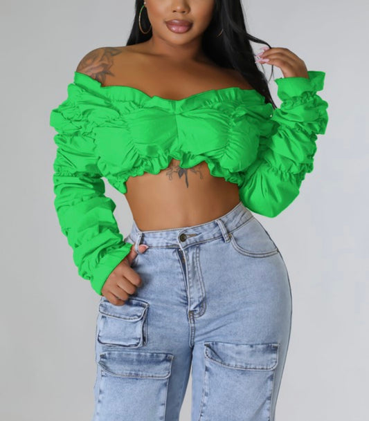 Savanna Ruched Baddie Top