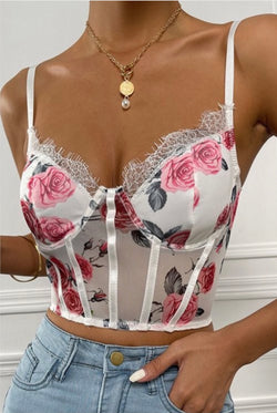 Rosa Floral Baddie Corset