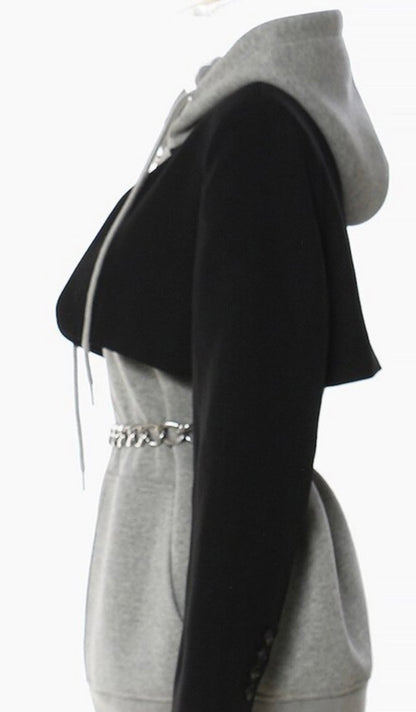 Madonna Baddie Hooded Blazer Jacket